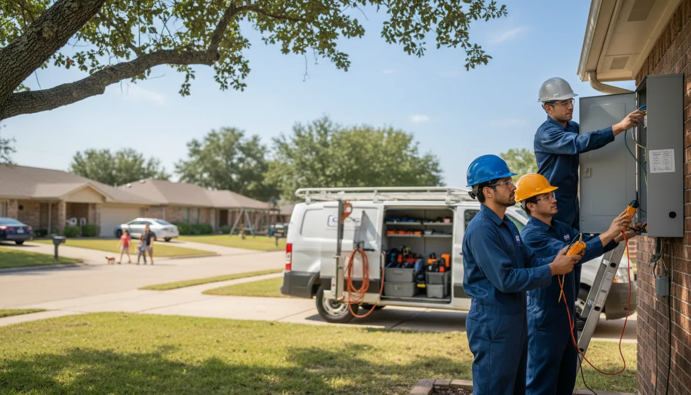 Certified electrician providing emergency electrical services in New Holstein, WI